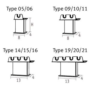 Voet mini standaard H=12 T141516.133