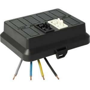 AK2-W8Deksel2x3p (1+1 geschakeld) zwart VVE=10