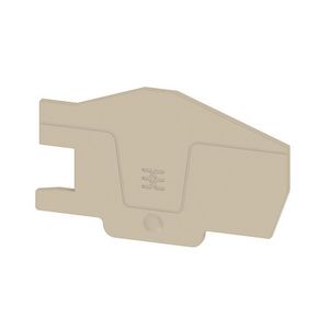 Afsluit- eindplaat d.beige h:75.44mm b:2.1mm V- VVE=20