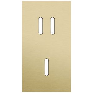 Tweevoudige afdekpl. verticaal 71mm centerafstand een tweevo