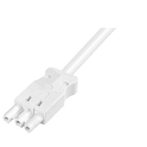 Aansluitsnoer female 3-polig 1,5mm² 100cm LV wit Eca