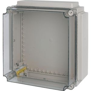 Kast Ci HxBxD=421x421x225mm deksel Ral7035 4x gladde flenzen