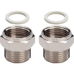 Adapterset 3/4x3/4 messing/blank