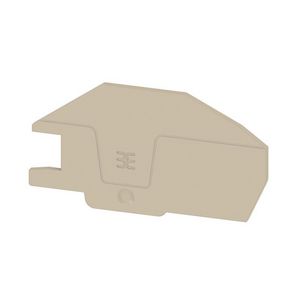 Afsluit- eindplaat d.beige h:83.48mm b:2.1mm V- VVE=20