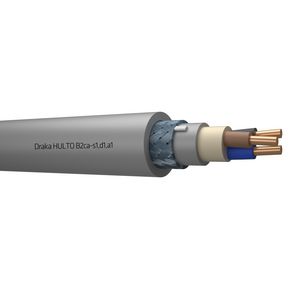 Haspel a 500m. Z1O-YMz1Kas HULTO B2ca 0,6/1kV gy# 3x2,5/2,5mm² (blauw - bruin - zwart)