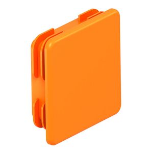 Eindkap voor profielrail MS 41 41x41mm Polyethyleen pastellorange RAL VVE=50