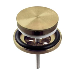 Plug m afdekkap goud geborsteld PVD Mini Wash Me