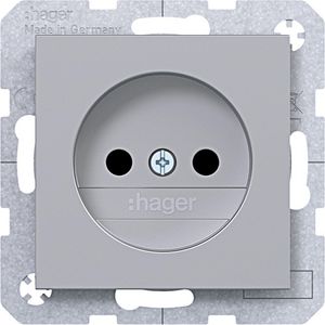 Wandcontactdoos ongeaard Safety Plus A.x/C.x titaan