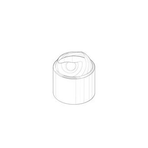Kapje/huls z.markering 45x47,5mm chr