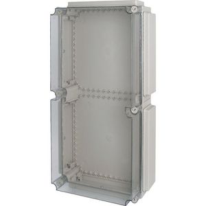 Kast Ci HxBxD=796x421x225mm deksel Ral7035 4x gladde flenzen