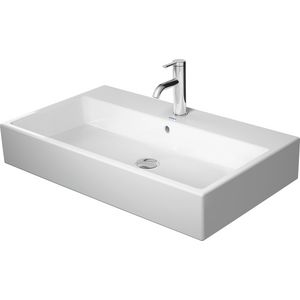 VERO AIR #235080 wastafel 800mm wit zonder kraangat met overloop