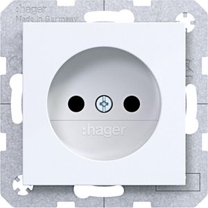 Wandcontactdoos ongeaard Safety Plus A.x/C.x lichtwi