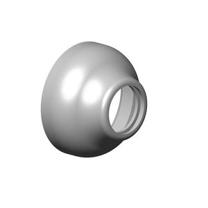 Rozet 85x50mm Dark Platinum gebors.
