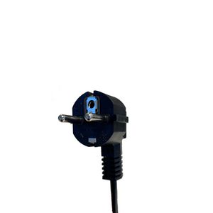 Aansluitsnoer 90°C H03V2V2-F 3G0,75 zwart 300cm