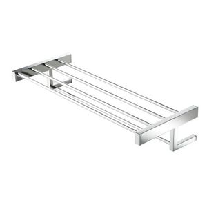 Handdoekplateau 600mm chroom met handdoekrek MODERN ART