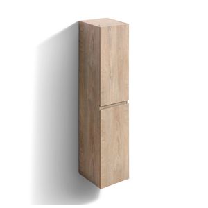 Kolomkast 180cm omkeerbaar 2 deuren Grieks eiken InBe