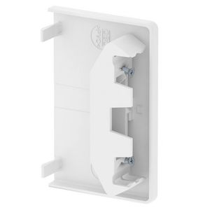 Eindstuk 70x110mm polyvinylchlorid puur wit