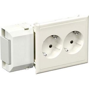 CYB-PS Contactdoos contactdoos 2-voudig RA Frontmontage 110mm RAL1013