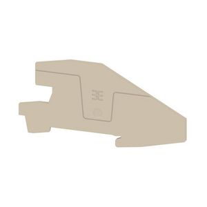 Afsluit- eindplaat h:102.9mm b:2mm V-0, 2668960000 VVE=20