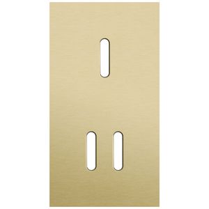 Tweevoudige afdekpl. verticaal 71mm centerafstand een enkelv