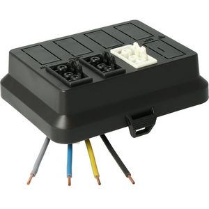 AK2-W8Deksel3x3p (2+1 geschakeld) zwart VVE=10
