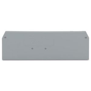 Afsluit-+tussenplaat 2,5mm grijs 281-334 VVE=25