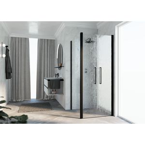 Zijwand Y2F2B 1010-1030x2000mm zwart aqua