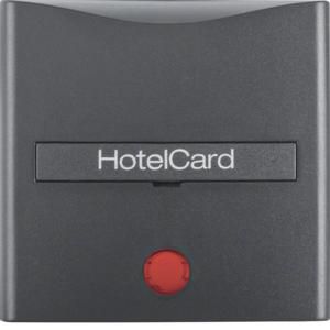 Hotelcard-Centraaldoos pulsdr. berker S.1/B.3/B.7 antraciet