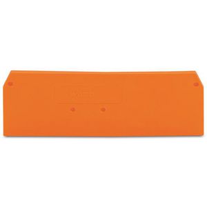 Afsluit-+tussenplaat 2,5mm oranje 281-335 VVE=25