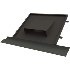 Dakdoorvoer vlak horizontaal Thermoduct Ø160mm hellend