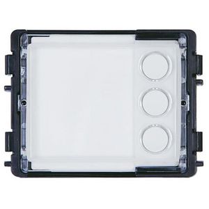 Welcome IP drukknop module 3 toetsen rond (51381RP3-03)
