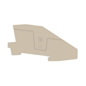 Afsluit- eindplaat h:102.9mm b:2mm V-0, 2669060000 VVE=20