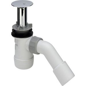 Douchebaksifon Duoplex m/ uittr. standpijp v. 52mm gat
