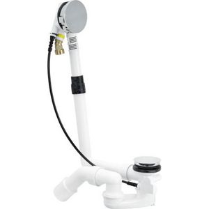 Multiplex Trio badafvoer/vul+overloopcombinatie chroom kunststof L: 100–260mm