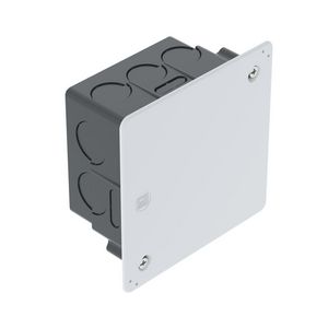 Inbouwdoos vierkant met deksel 80x80x45 Polystyreen z VVE=50