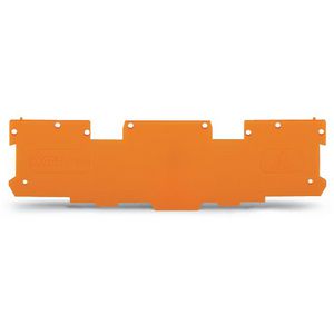 Afsluit-/tussenplaat 1,1mm dik oranje VVE=25