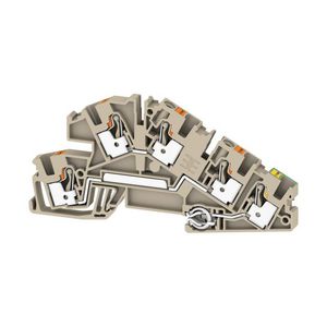 Installatieklem PUSH IN d.beige 4mm2 3 2669080000 VVE=25