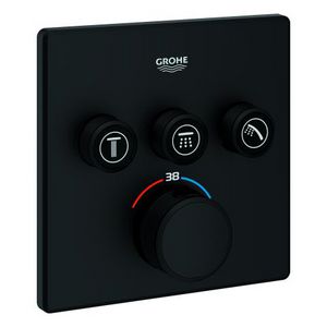 Grohtherm Smartcontrol Opbouw thermostaat omst 3X vierkant phantom Black (prof)