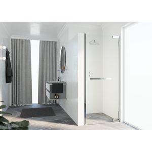 Douche draaideur N180 type 1B 100 bereik 985-1000x2000mm helder glas chroom