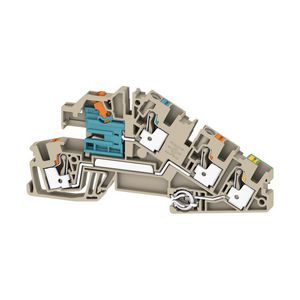 Installatieklem PUSH IN d.beige 4mm2 3 2669100000 VVE=25