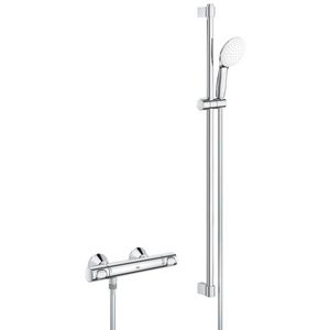 Grohtherm 500 Comfortset Tempesta 110 glijstangset 900mm 1 straalsoort chroom  incl. s-koppelingen (prof)