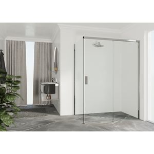 Zijwand OPEFH LI 1050-1070x2000mm chroom helder