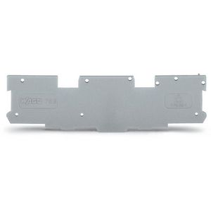 Afsluit-/tussenplaat 1,1mm dik grijs VVE=25