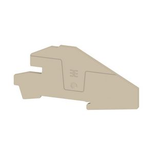 Afsluit- eindplaat beige h:108.78mm b:3mm V-0 Wem VVE=20