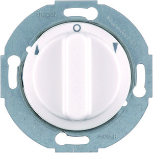 Jaloezie-draaischakelaar 1-polig+knop Serie 1930/Glas polarw