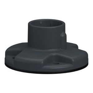 Plastic fixing plate in grey