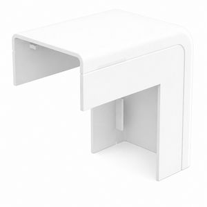 Zak a 2st. Buitenbocht met bodemstuk 25x13mm Systeem25 wit