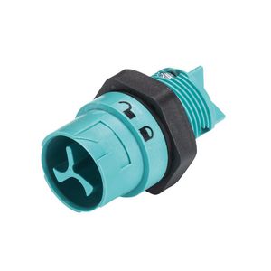 Schroef RST16I2 male chassis 2-polig turquoise VVE=100