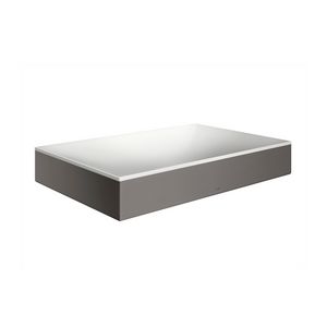 B&B waskom 600 zonder kraangat /overl wi-Brushed Black Chrome AX Suite