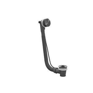 Badoverloopset rvs geborsteld carbon black